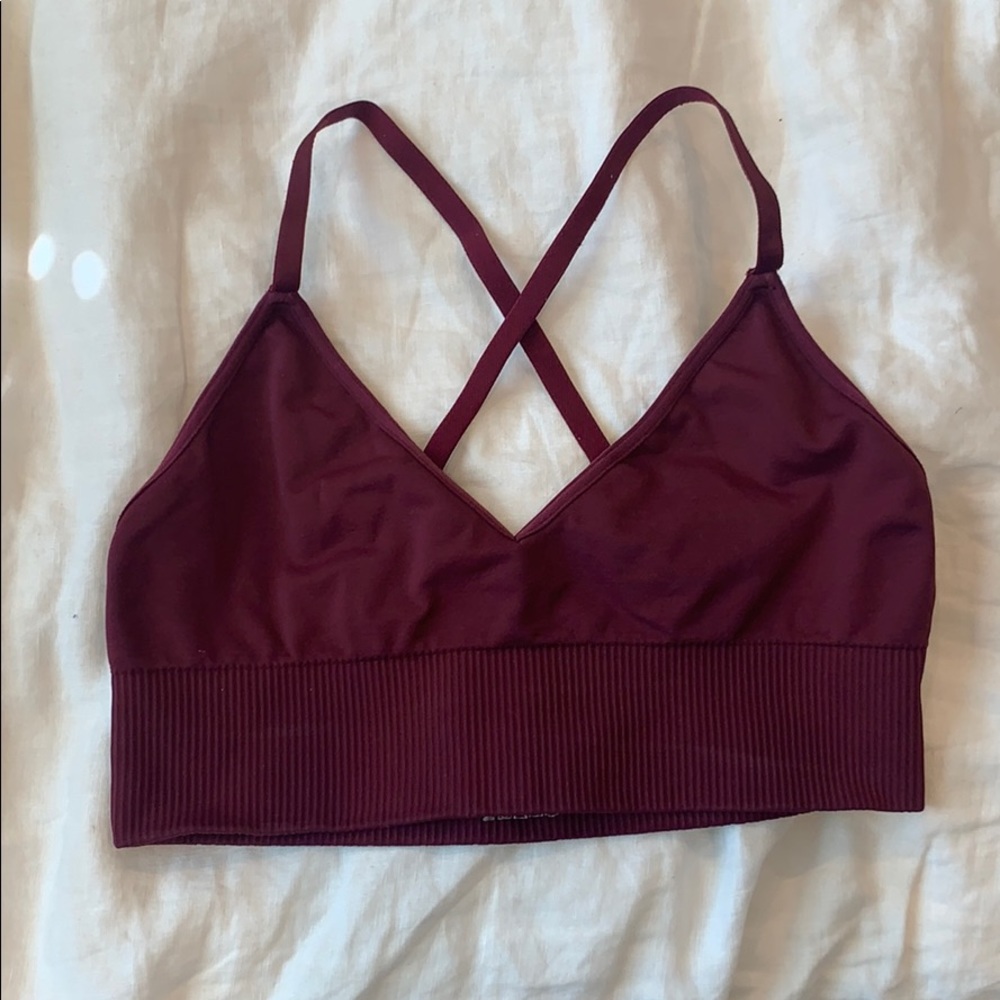 Spiritual Gangster M/L Seamless Maroon Bra